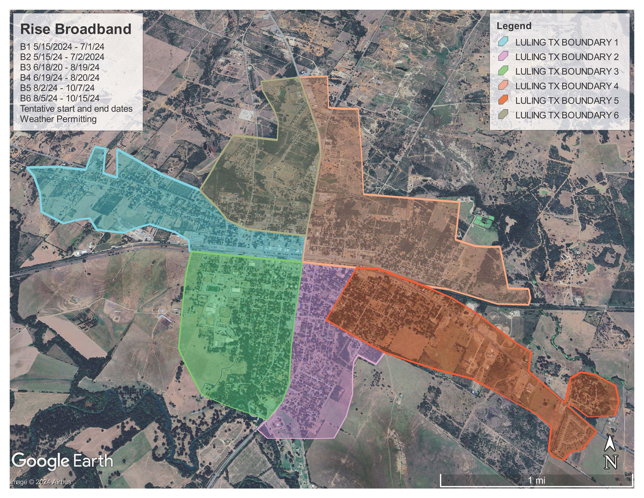 Rise Broadband Boundaries and Dates